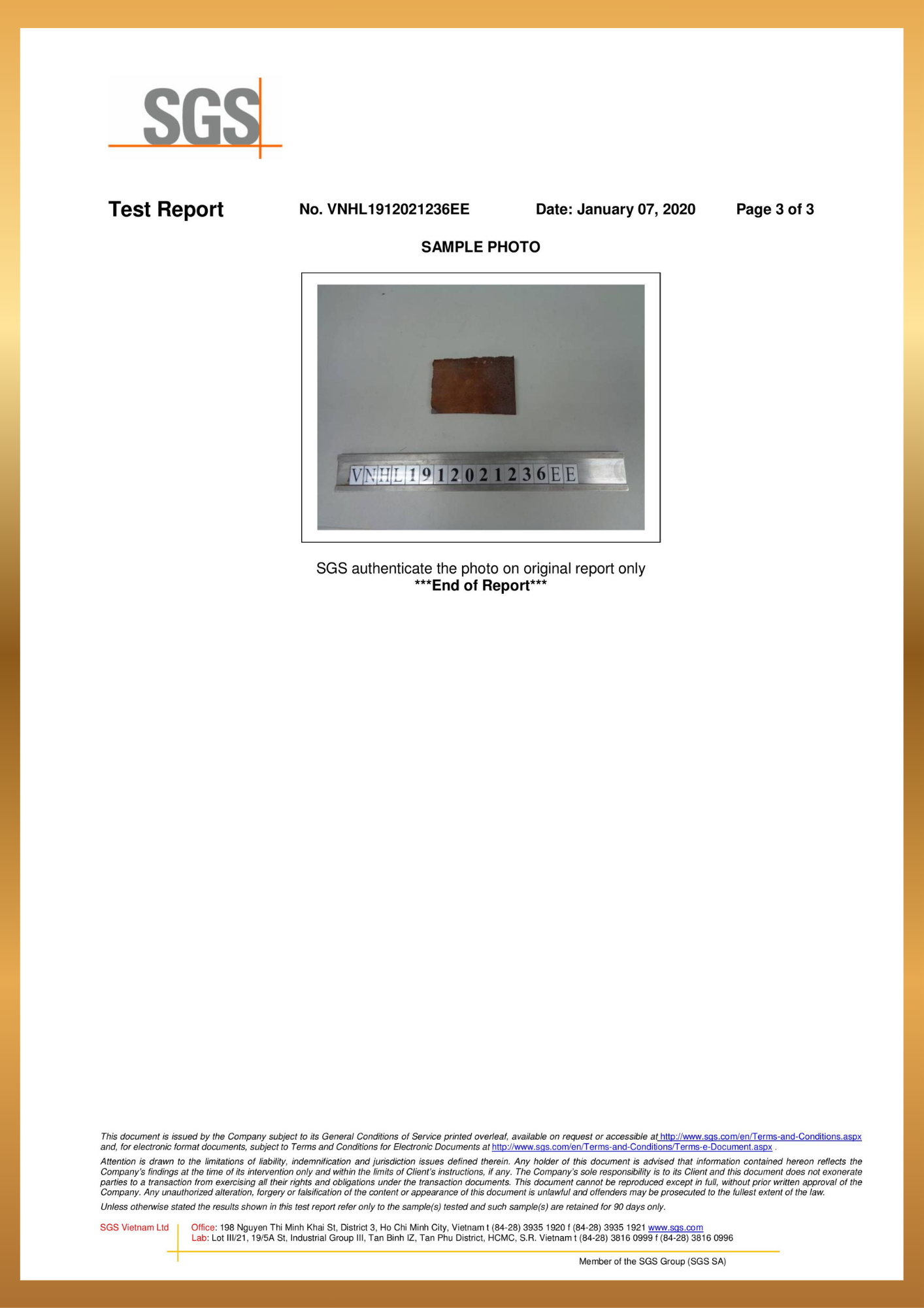 SGS Cert Copper Cathode - Page 3